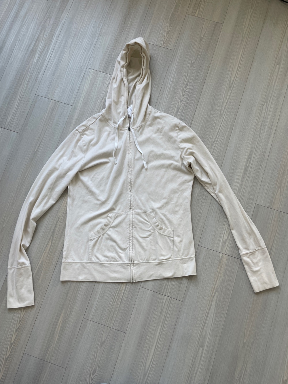 Patagonia Cream Zip-Up Hoodie